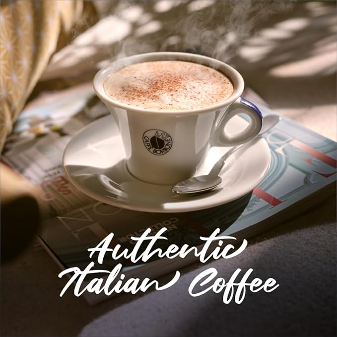 Caff챔 Borbone Whole Bean Coffee, Crema Superiore, Arabica and Robusta Blend - Roasted and Freshly Packaged in Italy - 2.2 Pound Bag (Pack of 6)