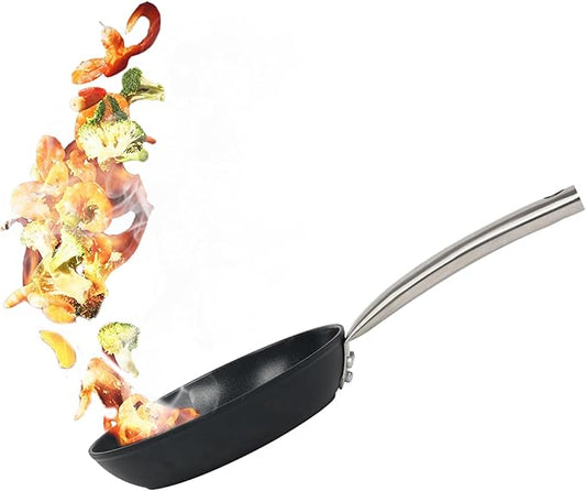 JAKE & JULIA 11" Stir Fry Pan, Non-Stick Cookware, Kitchen