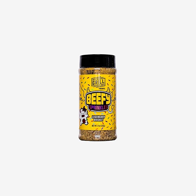 Hey Grill Hey | Beefy Sprinkles | Steak Seasoning | Brisket Rub | Burger Seasoning, and More | Brisket Spice Blend | 11 oz