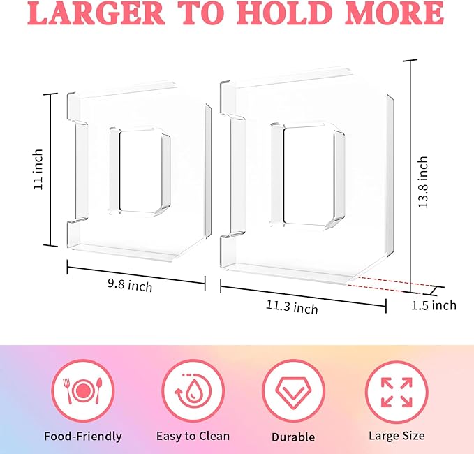 13.8" Acrylic Letter Charcuterie Tray, Charcuterie Letters Fillable Box for Food, Reusable Serving Cake Candy Dish Display Tray for Birthday Anniversary Party Decoration (Letter D)