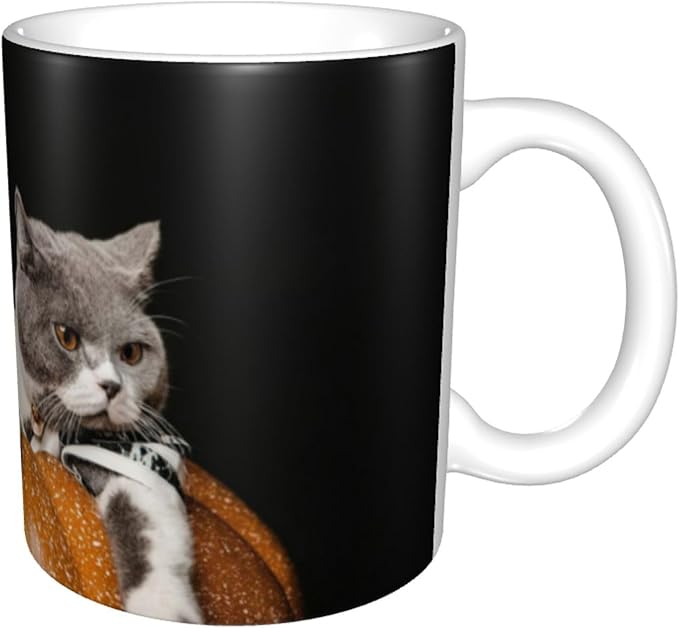 Customizable Mugs and Coffee Cups with Various Creative Designs Customize Your Photos Images Texts Partial or Full-Size Printing (Full-Width, White)