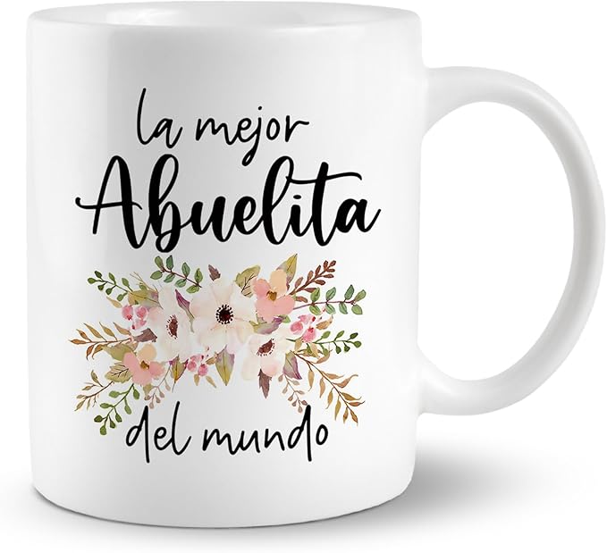 Gifts For Grandma, Abuelita Gifts In Spanish, Best Grandma Mug, World?셲 Best Grandma Coffee Mug Ceramic, Grandma gifts from Grandchild, Christmas Birthday Mothers Day Mug Cup Tea Cup 11oz