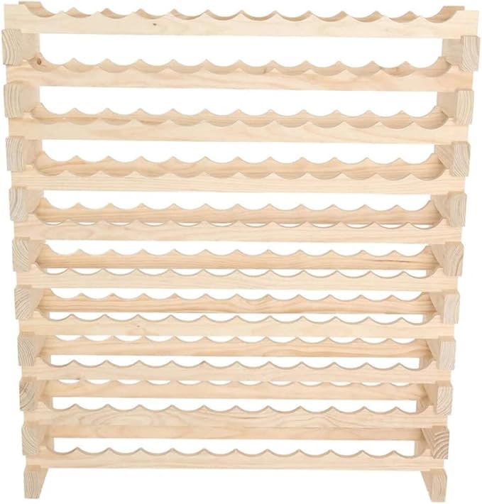 120 Bottle Wine Rack Dark Stain