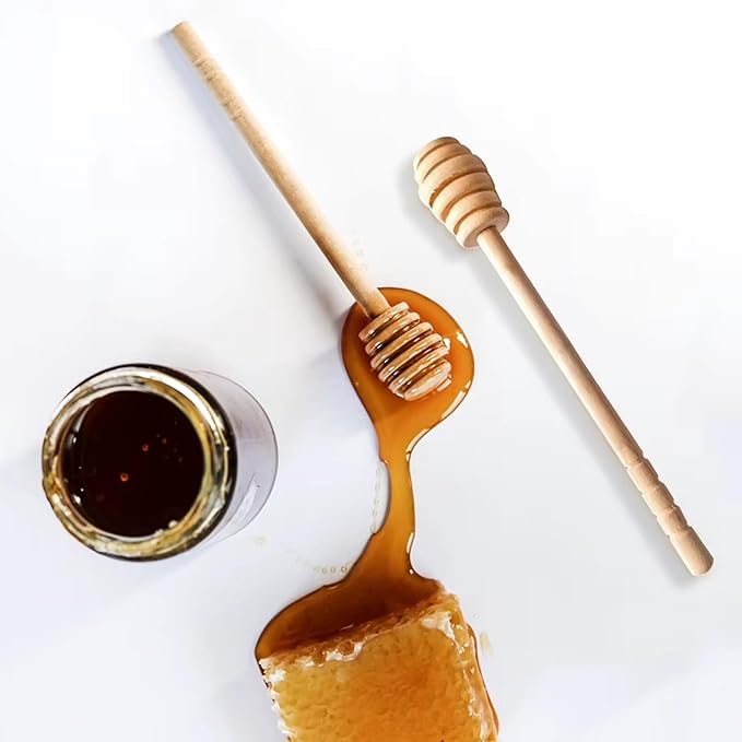 1Pcs Dessert Spoon Honey Stir Bar Honey Spoon Mixing Handle Jar Spoon