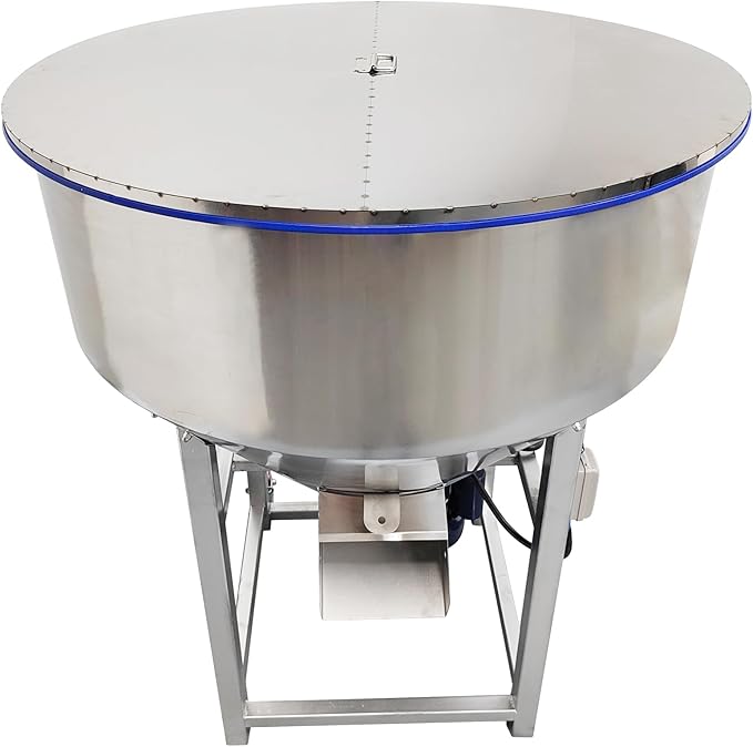 220V 4KW Powder Mixer Blender Mixing Machine Stainless Steel Plastic Mixer Mixing Capacity 440 lbs Vertical Feed Mixing Machine for Dry Grain Granule