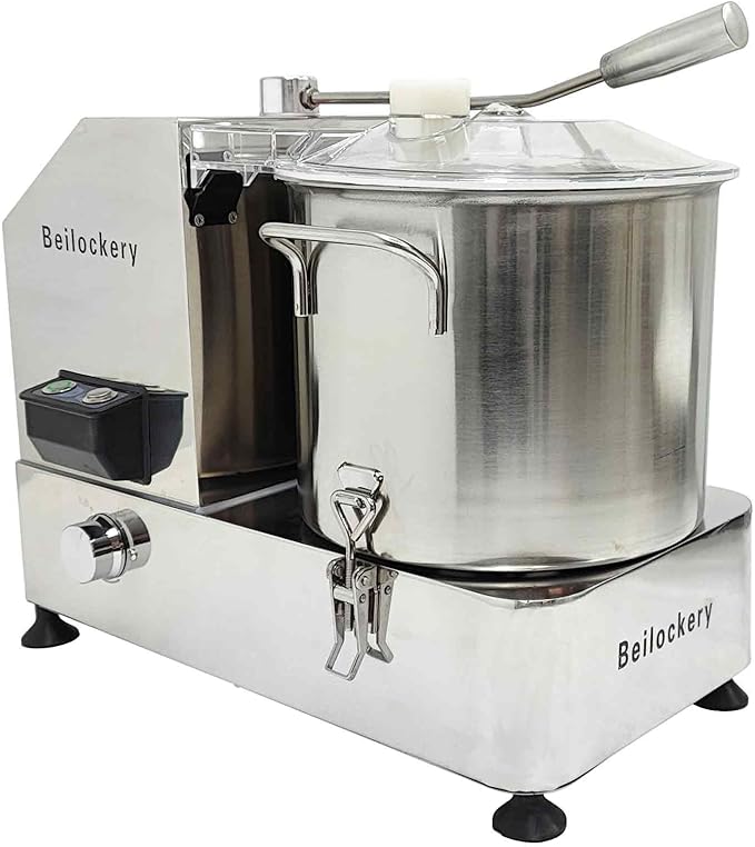 110V 9L Meat and Vegetable Blender Food Shredder, 1800W Adjustable Speed Food Chopper with Visible Transparent Window, Commercial Stainless Steel Electric Chopper