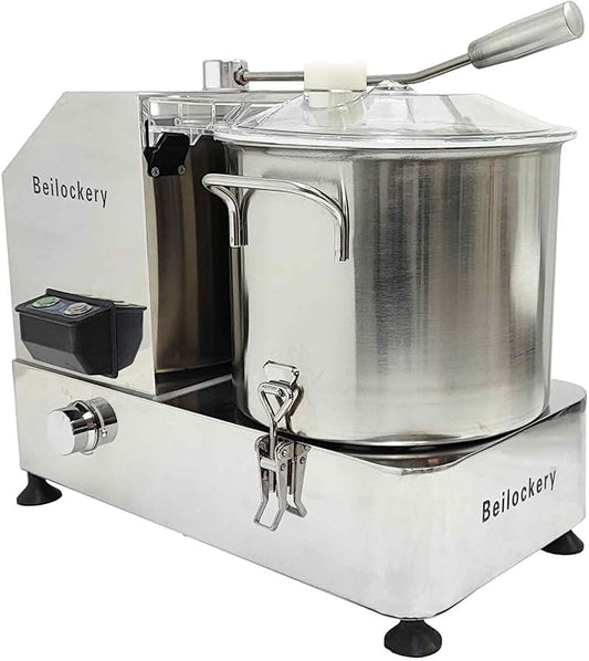 110V 9L Meat and Vegetable Blender Food Shredder, 1800W Adjustable Speed Food Chopper with Visible Transparent Window, Commercial Stainless Steel Electric Chopper