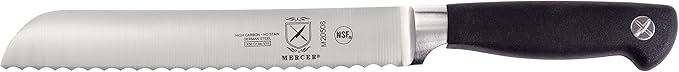 Mercer Culinary Genesis 10-Piece Forged Knife Set with Case, Steel/Black
