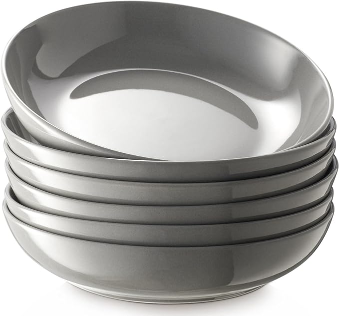 Y YHY Pasta Bowls 30oz, Large Grey Salad Serving Bowls
