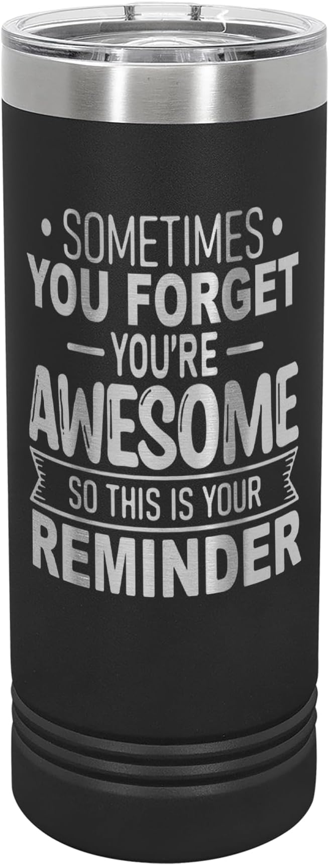 Spotted Dog Company Inspirational Tumbler, Inspirational Gifts for Men Dad Father Wife Sister Women, Birthday For Him Her, You?셱e Awesome Tumbler, Teacher Coworker Gifts 22oz Black