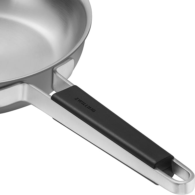 ZWILLING Pure 9.5-inch Stainless Steel Fry Pan, Grey