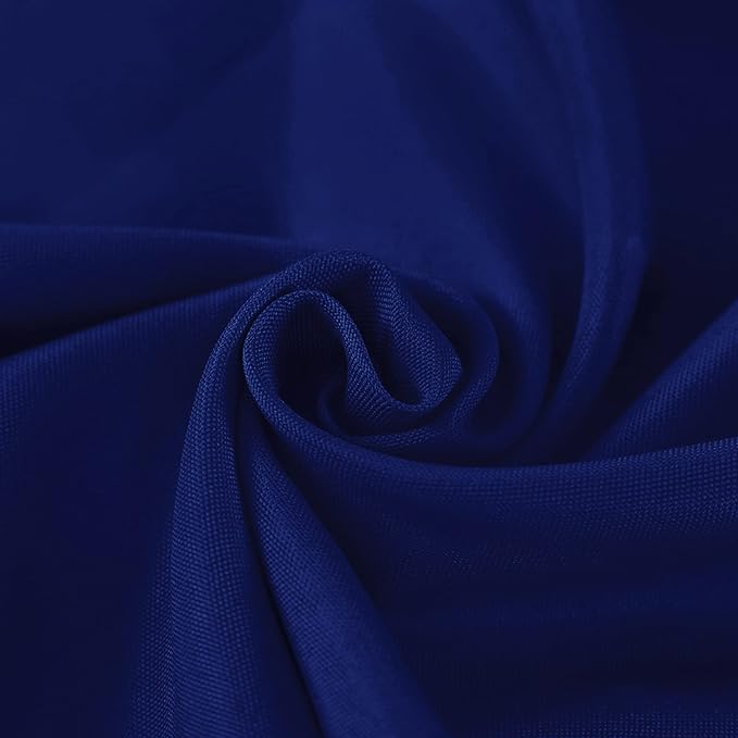 Fokitut 6 Pack Rectangle Tablecloth, 60x102 Inch, Stain Resistant and Wrinkle Polyester Table Cloth, Fabric Table Cover for Kitchen Dining, Wedding, Party, Holiday Dinner-Royal Blue