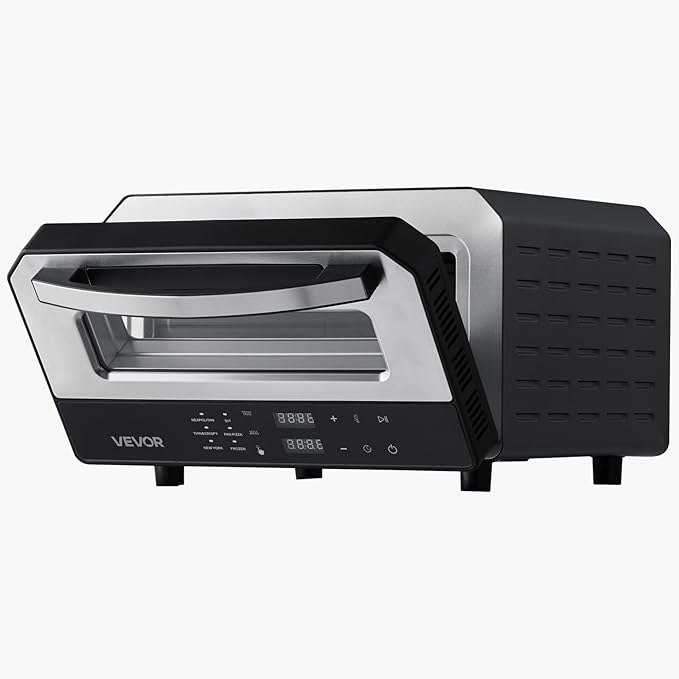 VEVOR Electric Pizza Oven, Smart Pizzas Maker Indoor with 5 Preset, 12-Inch Countertop Pizza Cooker w/Touch Srceen, 750??Max Temp, 2-Min Rapid Baking Oven Thin & Crispy, Neapolitan, Frozen, New York