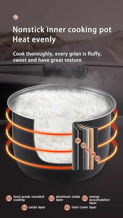 2.0L Arier OEM Manufacturer 110V Multicooker 110V Rice Cooker Black