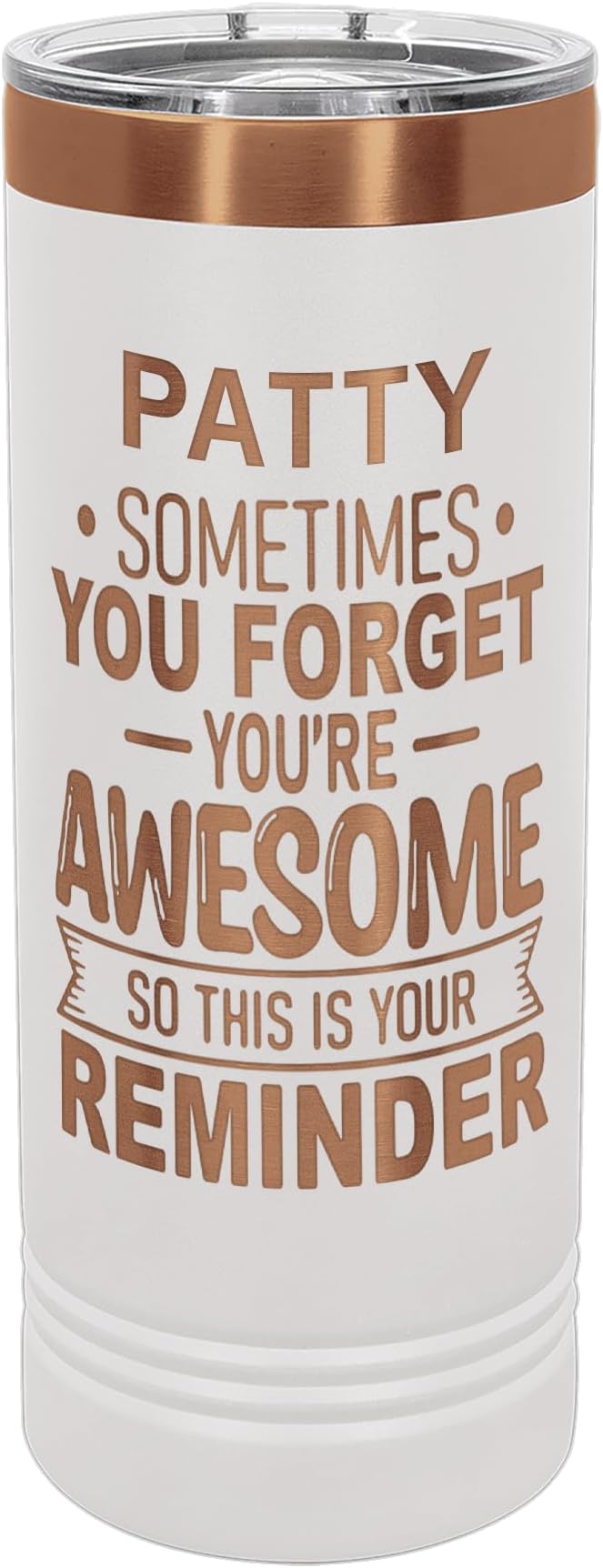 Personalized Inspirational Tumbler, Inspirational Gifts for Men Dad Father Wife Sister Women, Custom Birthday For Him Her, Customized You?셱e Awesome Tumbler, Teacher Coworker Gift 22oz White Copper