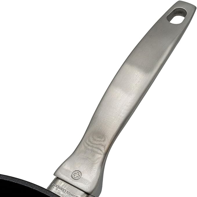 Swiss Diamond Induction Ready Nonstick Frying Pan Hybrid Ceramic and Diamond-Infused Fry Pan, PFAS- and PFOA-free, Dishwasher and Oven Safe Fry Pans (10.25 IN)