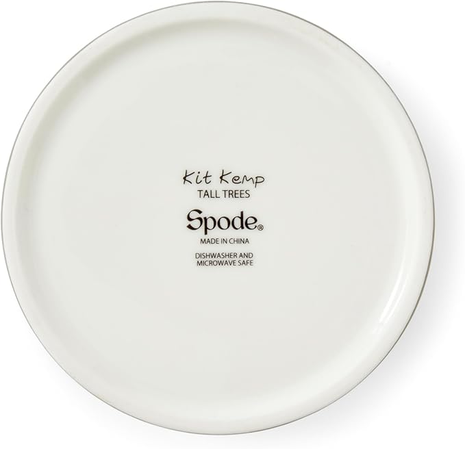 Spode Kit Kemp Tall Trees 10oz Sugar Bowl with Lid | Enchanted Forest Design | Porcelain | Dishwasher and Microwave Safe | For Tea and Coffee | Fabulous Gift | Home & Gathering Use