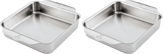 Hestan Provisions OvenBond ??8" x 8" Stainless Steel Square Baker Pan (Pack of 2)