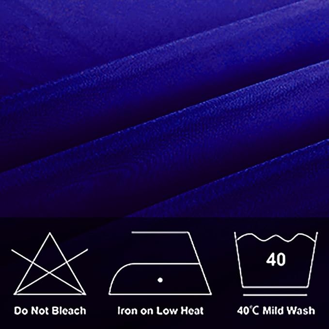 6 Pack Royal Blue Round Tablecloths 90 Inches Table Cloth Stain and Wrinkle Resistant Washable Polyester Table Cover Fabric for Party, Wedding,Dining,and Banquet Decoration