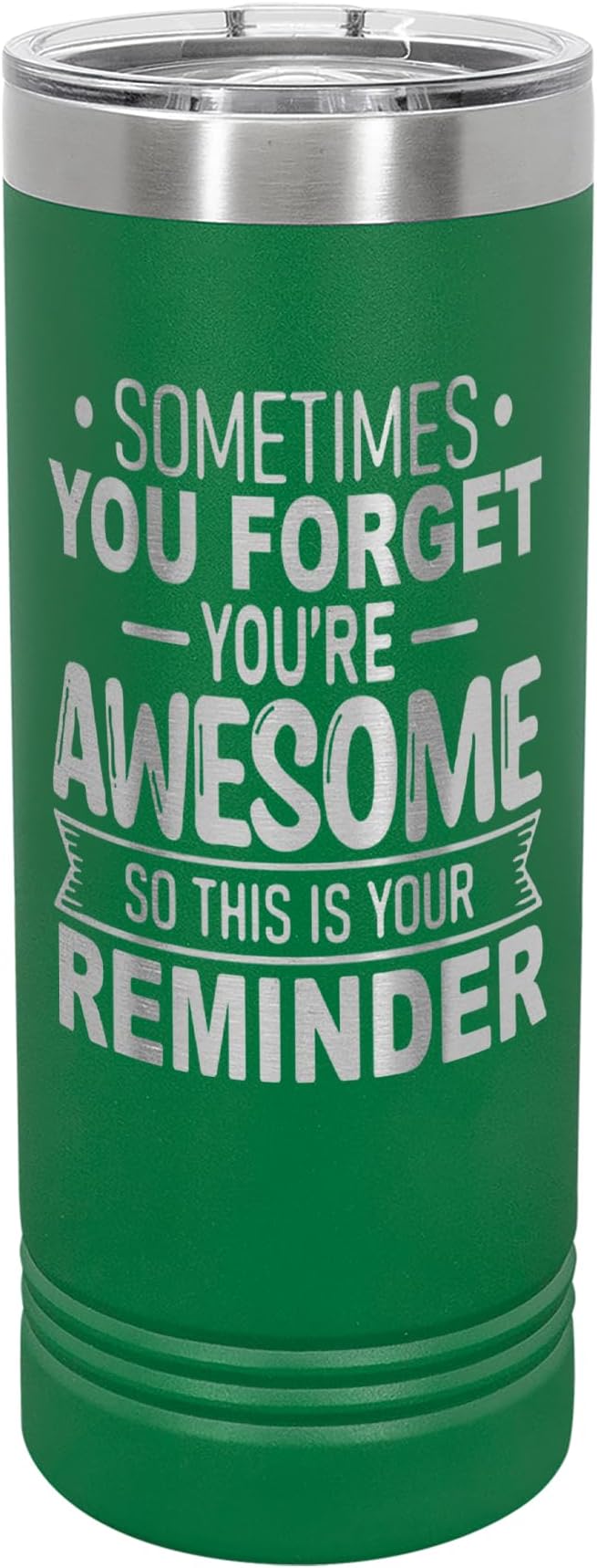 Spotted Dog Company Inspirational Tumbler, Inspirational Gifts for Men Dad Father Wife Sister Women, Birthday For Him Her, You?셱e Awesome Tumbler, Teacher Coworker Gifts 22oz Green