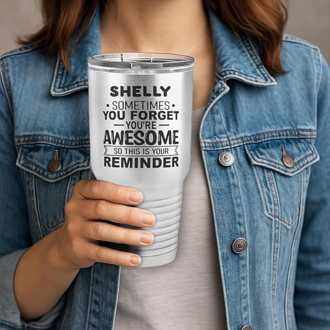 Personalized Inspirational Tumbler, Inspirational Gifts for Men Dad Father Wife Sister Women, Custom Birthday For Him Her, Customized You?셱e Awesome Tumbler, Teacher Coworker Gifts 30oz Stainless