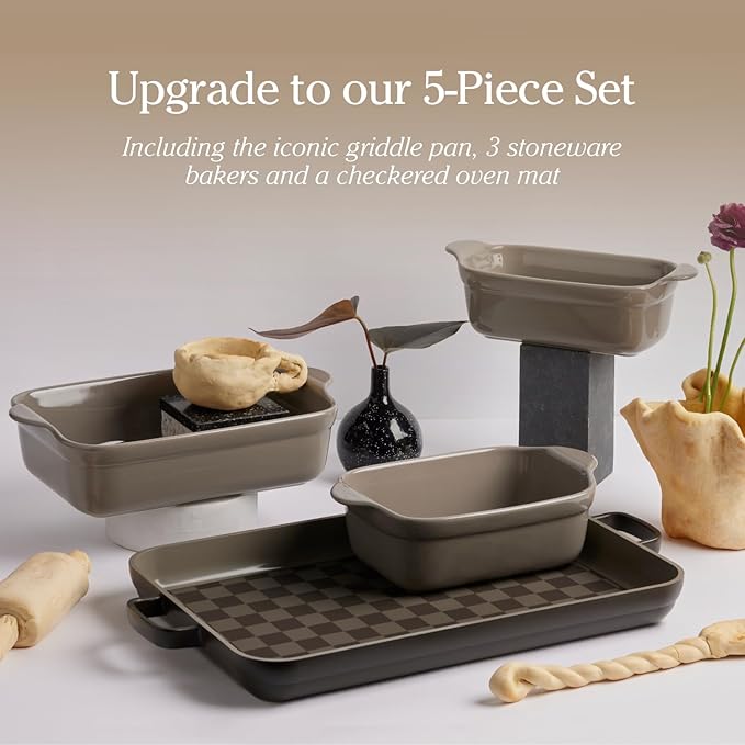 Our Place Griddle Pan - Versatile Nonstick Ceramic Sheet Pan & Stovetop Griddle | Toxin-Free, Dual-Use, with Ergonomic Handles | 5 Qt Capacity, Oven Safe up to 450째F | Char