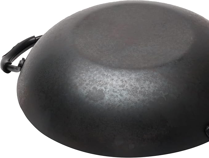 ?삡툒??ZhenSanHuan HandHammered Iron Wok Flat Bottom Induction Suitable (32cm 2 handles)