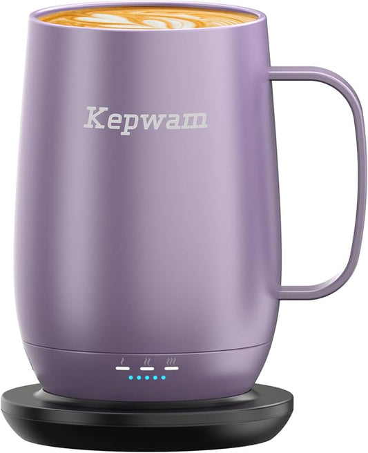 Heated Coffee Mug T2-Plus, 20oz Leading Large Capacity Self Heating Coffee Mug, Up to 8 Hrs Battery & Hot Up to 149?? Smart Coffee Mug for Women, Men