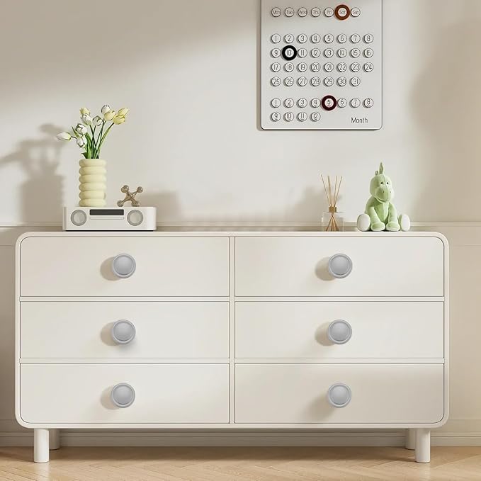 Ravinte 20 Pack 1-1/4 inch Kitchen Cabinet/Drawer/Dresser Knobs Grey Zinc Drawer Pulls/Handles