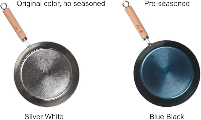 ZhenSanHuan Toxin Free Teflon Free Non Sticky Saute & Fry Pans - Seasoned 24CM/9.4''