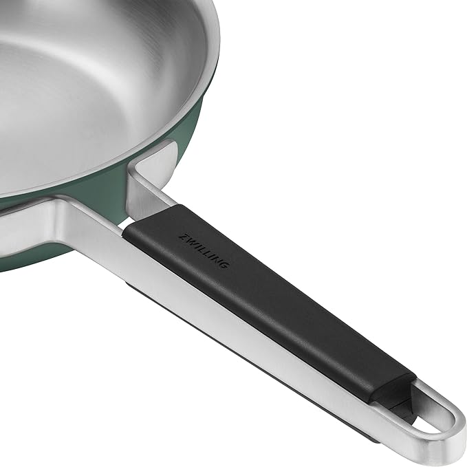 ZWILLING Pure 9.5-inch Stainless Steel Fry Pan, Green