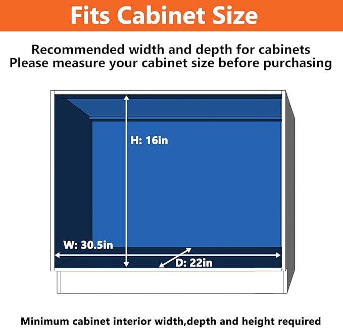 ROOMTEC Individual Pull Out Cabinet Organizer (30" W x 21쩍" D), 2 Tier Spice Rack Organizer for Cabinet, Slide Out Drawer Pantry Shelf Organization and Storage for Kitchen Bathroom