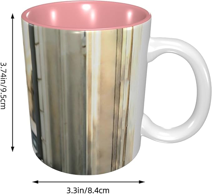 Custom Color Mugs with Partial or Full-Size Printing Customizable Photos and Text Coffee Mugs Creative Multicolor Designs Image (Full-Width, Pink)
