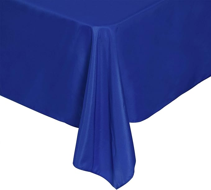 Cupuamon Rectangle Tablecloth 60x120 inch Washable Polyester Fabric Table Cloth for Wedding Party Dining Banquet Decoration（60x120, Royal Blue）