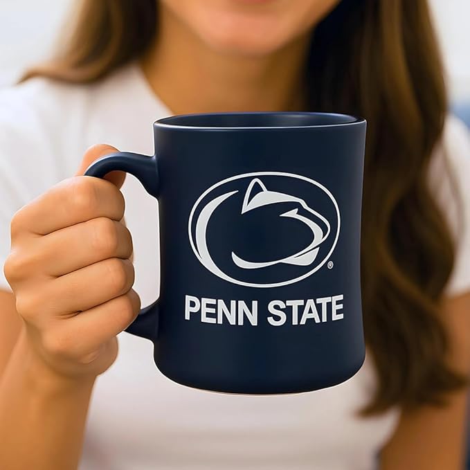 Penn State Nittany Lions Ceramic 16oz Sculpted Mug ??Official Team Logo Coffee Cup ??Handwash Recommended ??Individually Boxed