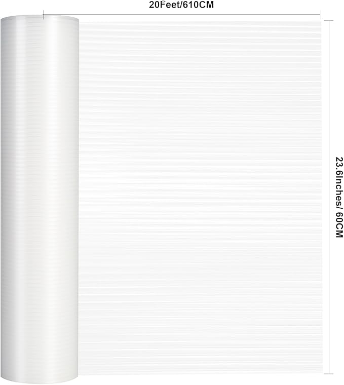 Shelf Liner, 23.6 Inches x 20 FEET Non-Slip Kitchen Cabinet Liner, Washable Oil-Proof Non-Adhesive Contact Paper for Kitchen Drawer, Cabinet, Shelves, Refrigerator, Storage, Desks, coutertops
