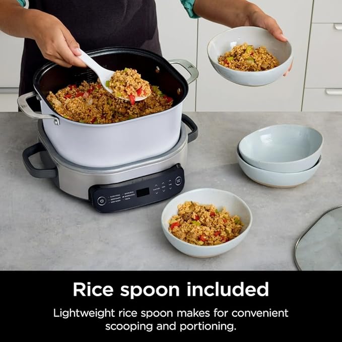 Ninja Foodi PossibleCooker 6.5Qt PRO Plus 10-in-1 Smart Cook System - Multi-Function Rice Cooker, Slow Cooker, Sous Vide with Thermometer - Electric Pot for Kitchen Appliances (6.55)