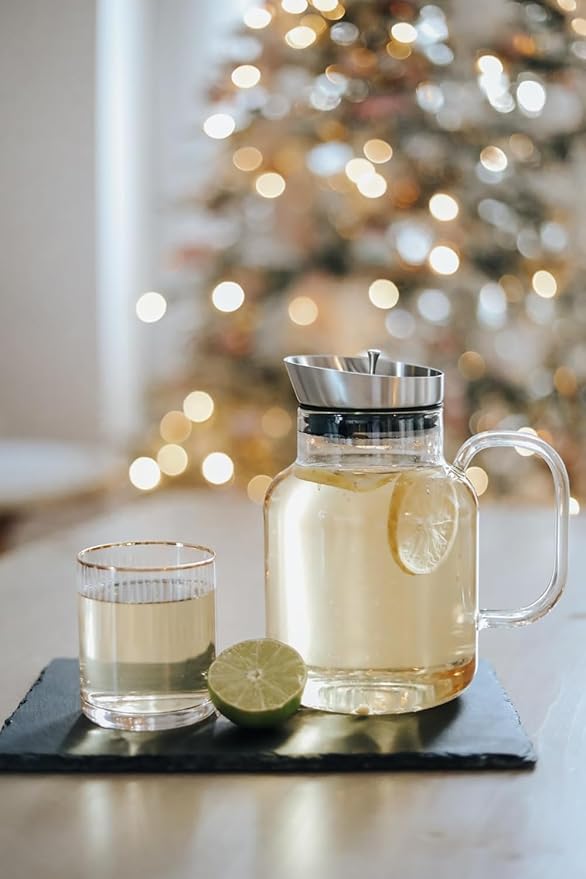 Teabloom 100% Plastic-Free Extra-Large Multi-Brew Borosilicate Glass Teapot + Kettle + Pitcher ??Steep and Serve Hot Tea, Iced Tea, Cold Brew Tea and Fruit Infused Water ??Legacy Tea Maker