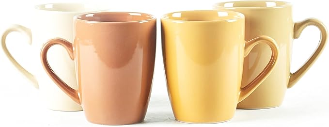 Color Wave Stoneware 16pc Dinnerware Set, Honey Comb