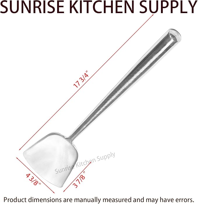 Sunrise Kitchen Supply All Stainless Steel Wok Shovel #2