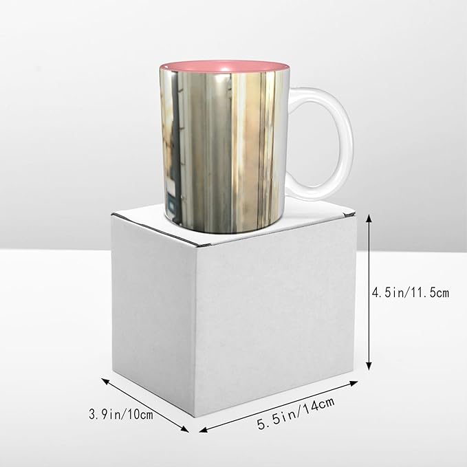Custom Color Mugs with Partial or Full-Size Printing Customizable Photos and Text Coffee Mugs Creative Multicolor Designs Image (Full-Width, Pink)