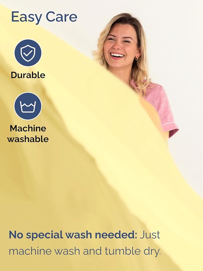 Extra Deep Pocket Twin XL Sheets - 3 Piece Breathable & Cooling Bed Sheets - Hotel Luxury Bed Sheet Set - Soft, Wrinkle Free & Comfy - Easily Fits Extra Deep Mattresses - Deep Pocket Yellow Sheets Set