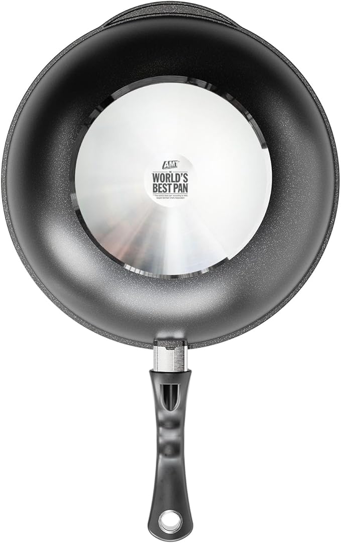 AMT Gastroguss The World쨈S [...] Extra Large Wok Non-Induction, Diameter 32 cm, Height 10 cm, cast Aluminium, Lotan짰 Non-Stick Coating, AMZN-1032S-US