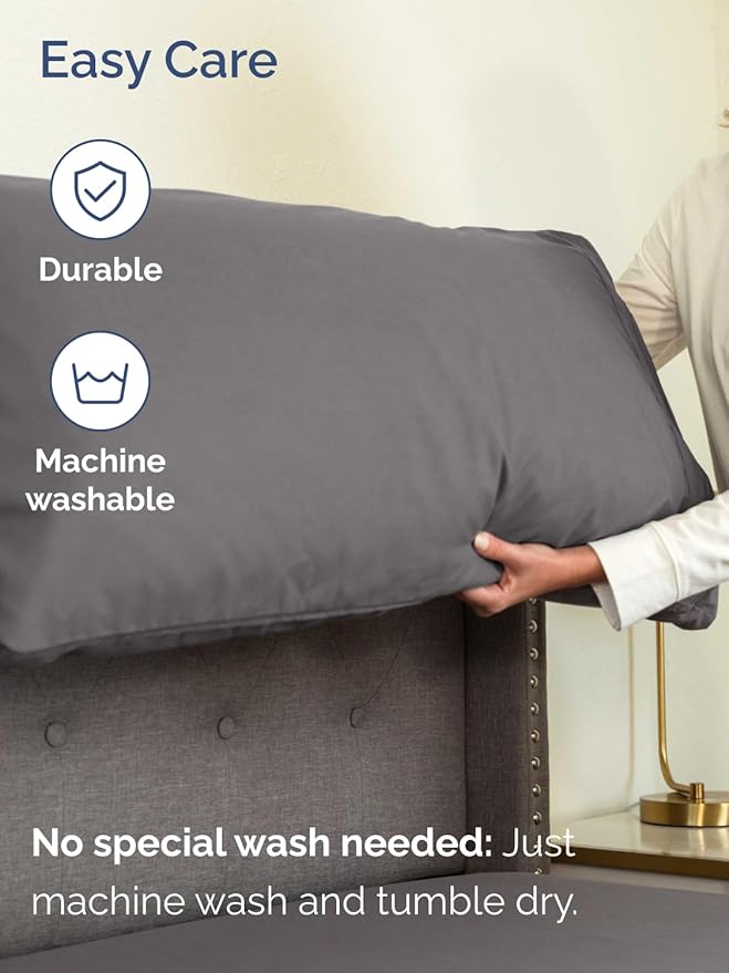 Extra Deep Pocket Twin Sheets - 3 Piece Breathable & Cooling Bed Sheets - Hotel Luxury Bed Sheet Set - Soft, Wrinkle Free & Comfy - Easily Fits Extra Deep Mattresses - Deep Pocket Dark Grey Sheets Set