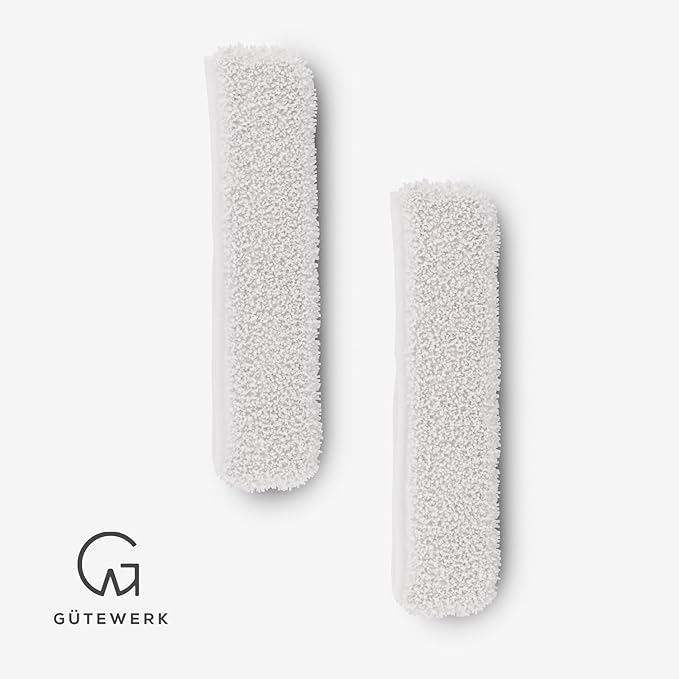 G횥TEWERK 2횞 Microfibre Cloths ??Accessory for 11" Squeegee ??Lint-Free, Streak-Free Cleaning for Car, Home, Kitchen, Windows & Glass ??Cloths Only, Squeegee NOT Included