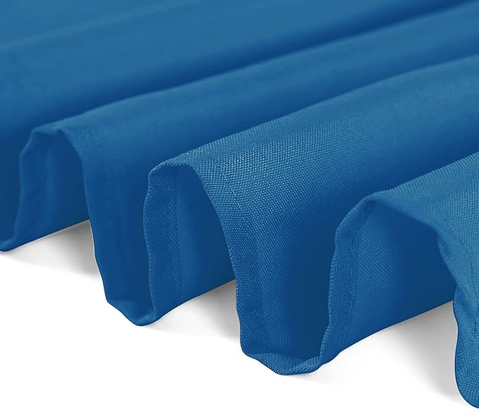 Cupuamon 70 inch Round Tablecloth Washable Polyester Table Cloth Decorative Table Cover for Wedding Party Dining Banquet（70 inch, Mediterranean Blue）