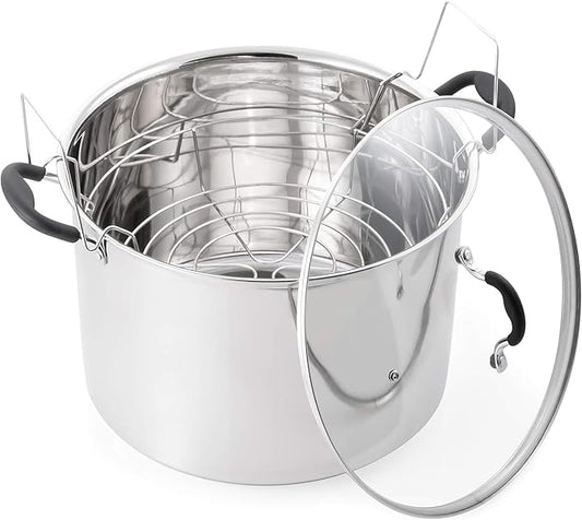 Prep?줟?줓ook by McSunley 21.5Qt Induction Stainless Steel Water Bath Canner
