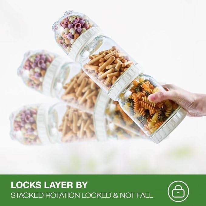 Hoa Kinh 15oz&20oz&35oz Glass Overnight Oats Jars with Lids