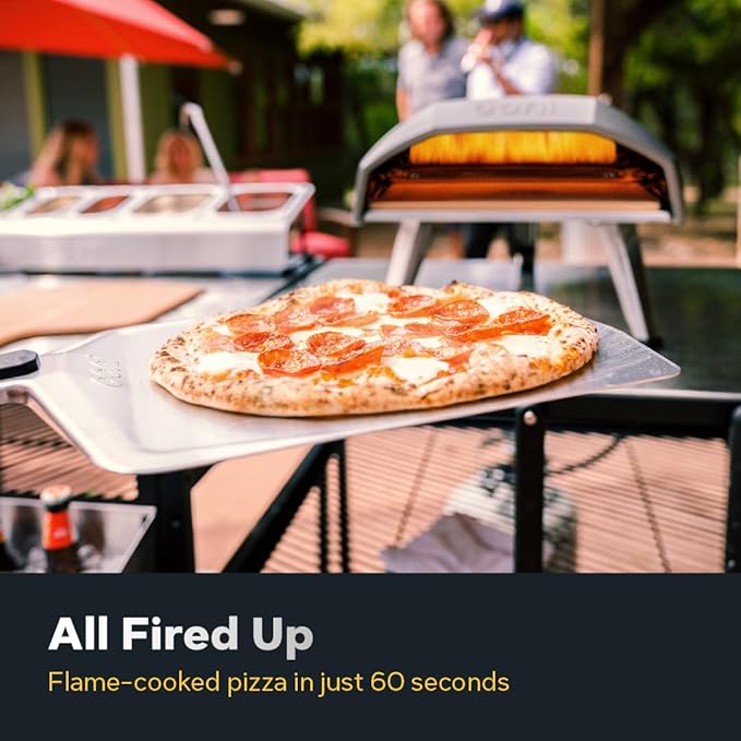 Ooni Koda 12 Gas Pizza Oven ??12" Outdoor Pizza Oven Cooks Pizza in 60 Seconds, Includes 28 mBar Regulator and Gas Hose, Propane Grill Reaches 950째F