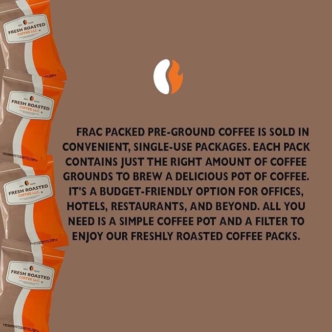 Fresh Roasted Coffee, Breakfast Blend, Kosher, Pre-Ground Fractional Packs, 1.75 Ounce, 126 Count